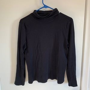 LL Bean Long Sleeve Black Turtleneck
